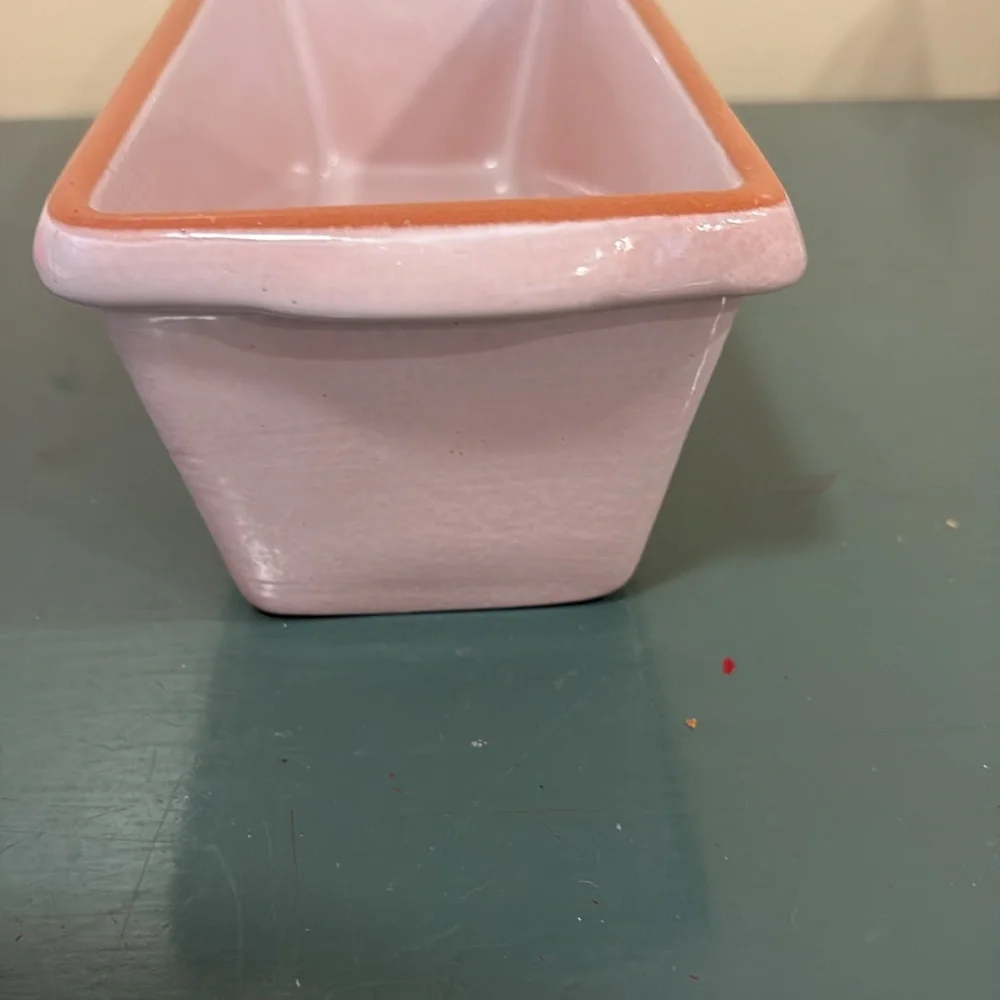 Emile Henry Pink Loaf Ceramic Baking Dish.